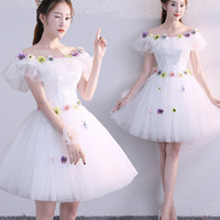 Cute tulle lace short prom dress party dress - Thumbnail 3