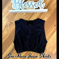 HALF TANKS-BLACK, WHITE, NAVY, OFF-WHITE - Thumbnail 3