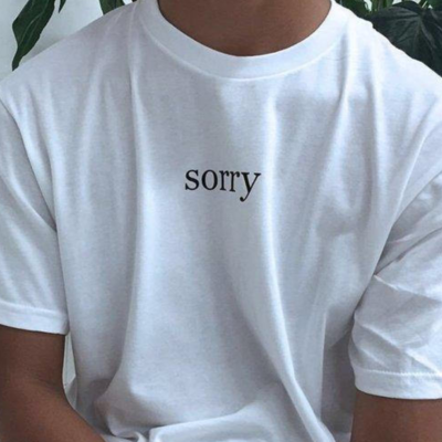 Free shipping-"sorry" tee - Thumbnail 1