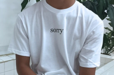 Free Shipping-"SORRY" TEE