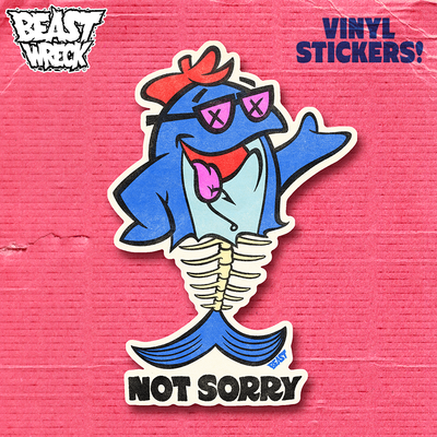 Not sorry sticker