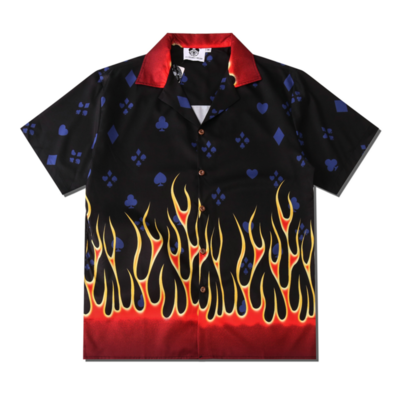 Poker on fire shirt
