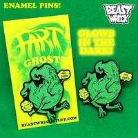 FART GHOST Glowing Lapel Pin - Thumbnail 1