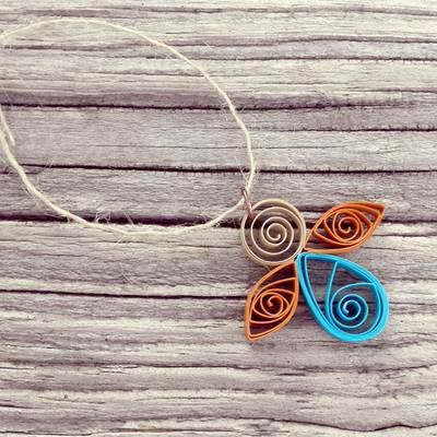 Petite angel ornament teal