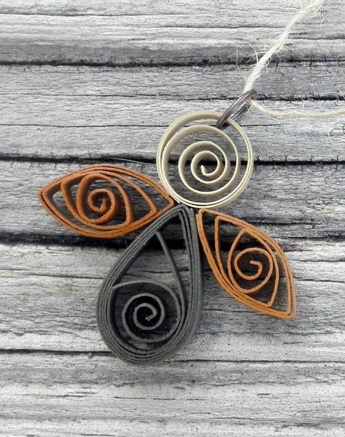 Petite Angel Ornament Dark Green