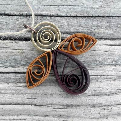 Petite angel ornament maroon