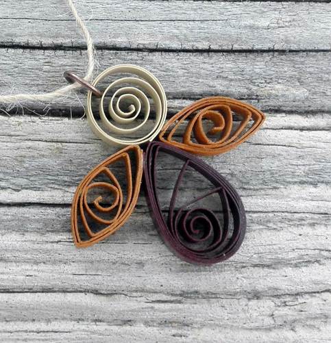 Petite Angel Ornament Maroon