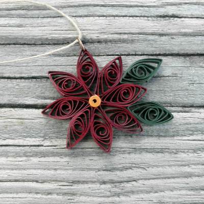 Poinsettia ornament 