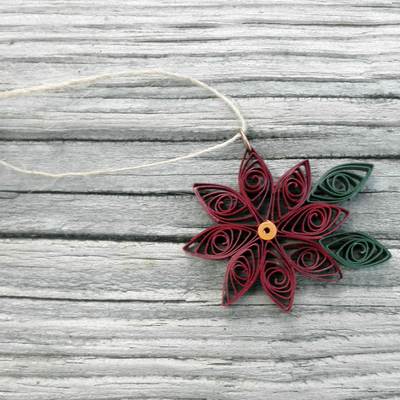 Poinsettia ornament 