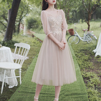 Cute tulle lace short prom dress party dress - Thumbnail 2
