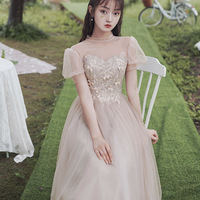 Cute tulle lace short prom dress party dress - Thumbnail 6