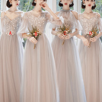 Elegant  lace long A line prom dress evening dress - Thumbnail 7