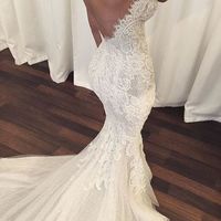 Gorgeous Mermaid Sweetheart Lace & Sequins Wedding Dresses - Thumbnail 1