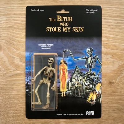 Skeleton - public domain horror toy (ltd ed of 3)