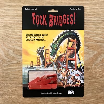 Broken bridge - public domain horror toy