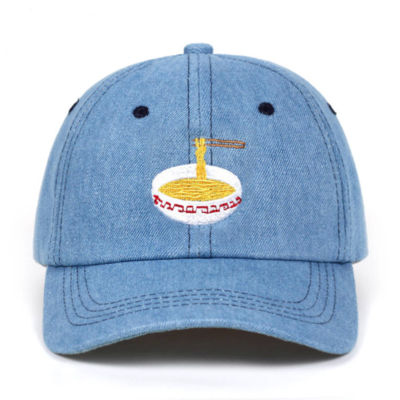 Ramen denim baseball cap