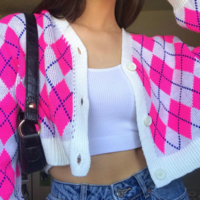 PINK DIAMOND CARDIGAN - Thumbnail 1