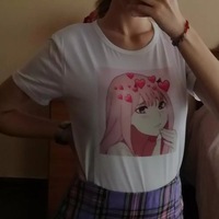 Cute Anime Girl Print Cartoon Graphic Casual Short Sleeve Shirt Tee T-shirt E-Girl Kawaii Korean Japanese Harajuku Chinese Retro Streetwear Aesthetic - Thumbnail 3