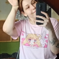 Cute Pink Anime Girl Cartoon Graphic Casual Short Sleeve Shirt Tee T-shirt E-Girl Kawaii Korean Japanese Harajuku Chinese Retro Streetwear Aesthetic - Thumbnail 8