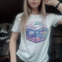 Cute Japanese Galaxy Milk Carton Print Graphic Casual Short Sleeve Shirt Tee T-shirt E-Girl Kawaii Korean Japanese Harajuku Retro Streetwear Aesthetic - Thumbnail 6