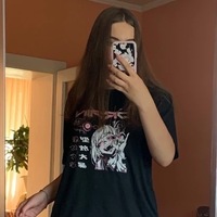 Cute Japanese Girl Punk Goth Print Graphic Casual Short Sleeve Shirt Tee T-shirt E-Girl Kawaii Korean Japanese Harajuku Retro Streetwear Aesthetic - Thumbnail 5