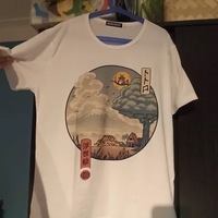 Cute Anime Japanese Cartoon Print Graphic Casual Short Sleeve T-Shirt - Thumbnail 2