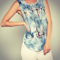 Wild Arrows Tie Dye Muscle Tee 