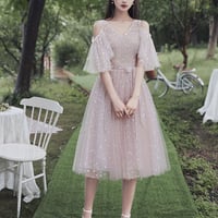Cute tulle short prom dress party dress - Thumbnail 2