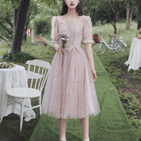 Cute tulle short prom dress party dress - Thumbnail 3