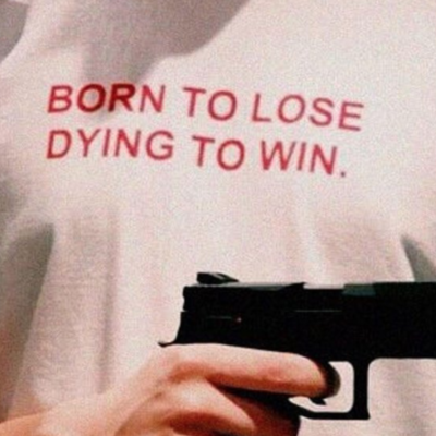 Free shipping-"born to lose,dying to win" tee - Thumbnail 3