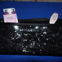 Victoria's Secret Black Sequin Clutch, NWT-2