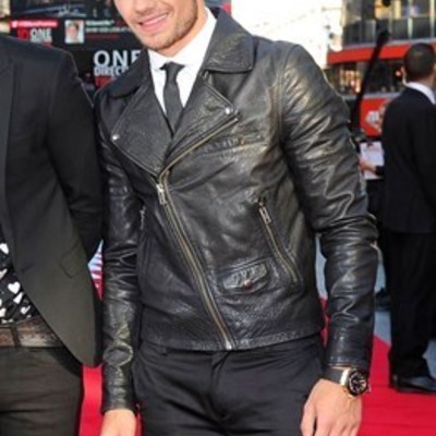 Handmade liam payne leather jacket celebrities leather jackets men biker jackets - Thumbnail 3