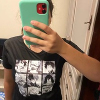 Cute Japanese Anime Print Oversized Short Sleeve Shirt  - Thumbnail 8