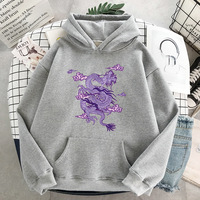 Cute Dragon Embroidery Cartoon Sweater Pullover Hoodie Knit Long Sleeve Sweatshirt E-Girl Kawaii Korean Japanese Harajuku Retro Streetwear Aesthetic - Thumbnail 4