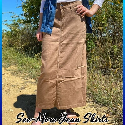Kenya dark khaki long skirt