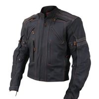 NEW HANDMADE VULCAN MENS VTZ-910 STREET MOTORCYCLE LEATHER JACKET - Thumbnail 1