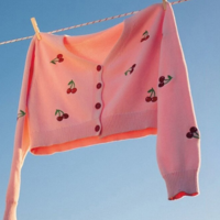 CHERRY EMBROIDERY CARDIGAN  - Thumbnail 2