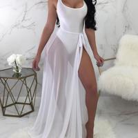 Sexy Swimsuit Gauze Two-Piece Beach Set - Thumbnail 4