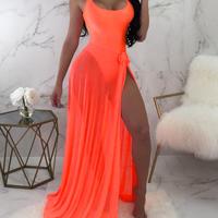 Sexy Swimsuit Gauze Two-Piece Beach Set - Thumbnail 5
