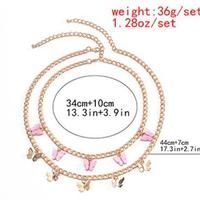 VINTAGE BUTTERFLY DOUBLE NECKLACE - Thumbnail 6