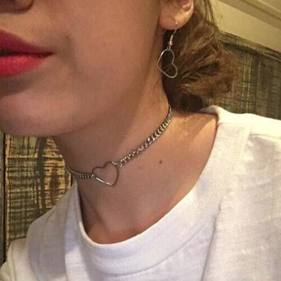 Free shipping-mini heart choker - Thumbnail 3