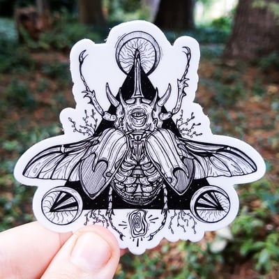 "beetle" vinyl sticker