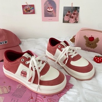 Harajuku new milk carton strawberry sneakers - Thumbnail 2