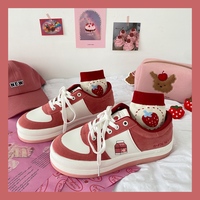 Harajuku new milk carton strawberry sneakers - Thumbnail 5
