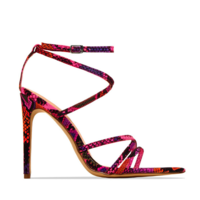 Explosive Style Sandals Pointed Toe Cross Straps Stiletto High Heels Large Size Women's Shoes F1472 - Thumbnail 4