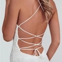 Sheath Cowl Neck Lace Wedding Dresses With Train-2