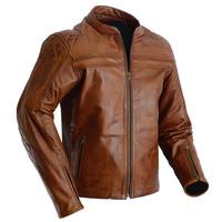 Biker Leather Jacket Men's Biker Feshion Leather Jacket Leisure Motorcycle Jacket New - Thumbnail 1