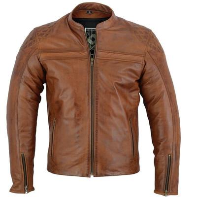 Biker leather jacket men's biker feshion leather jacket leisure motorcycle jacket new
