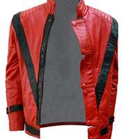 Michael Jackson Thriller Faux Leather Jacket Button Closure for Men's - Thumbnail 1