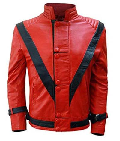 Michael Jackson Thriller Faux Leather Jacket Button Closure for Men's